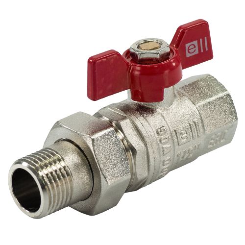 Кран с накидной гайкой американка прямой Elleven 1/2"