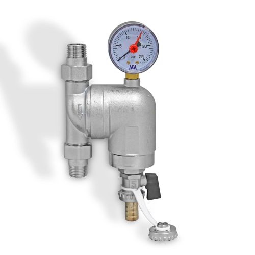 Фильтр с манометром   1/2"нар./нар. поворотный (100 мкм)  Millennium