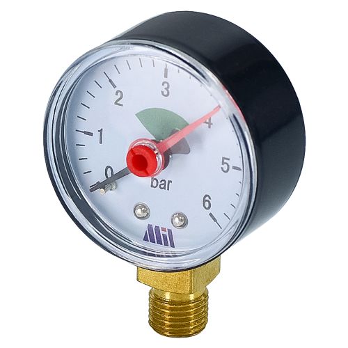 Манометр вертикальный 1/4" (63/6 бар) Millennium