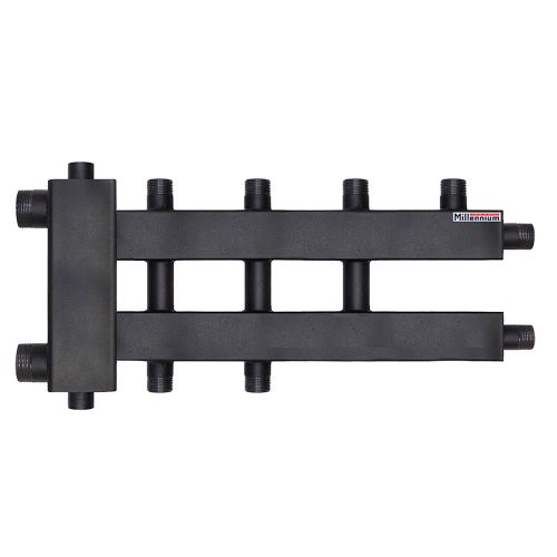 Коллектор для котла 11/2" нар х1" нар/125мм/дублер с гидроразделителем Millennium  2+1+1