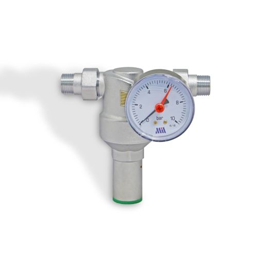 Регулятор давления   1/2" нар./нар с боковым манометром Millennium