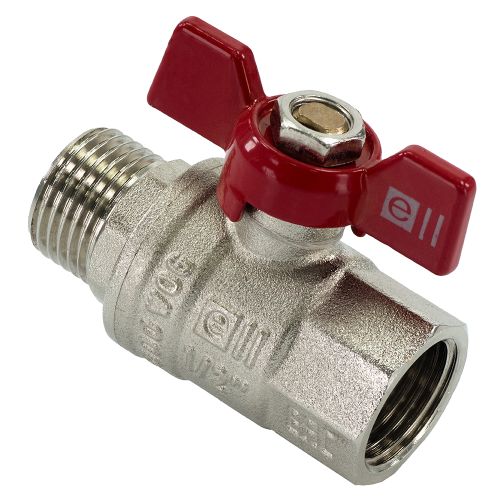 Кран бабочка 1/2" г/ш Elleven