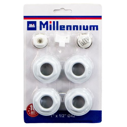 Комплект пробок  для радиатора 1"x1/2" Millennium