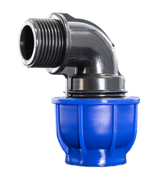 Уголок ПНД переходной с наружней резьбой Millennium