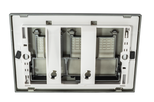 Кнопка для инсталляции квадратная черная Elleven