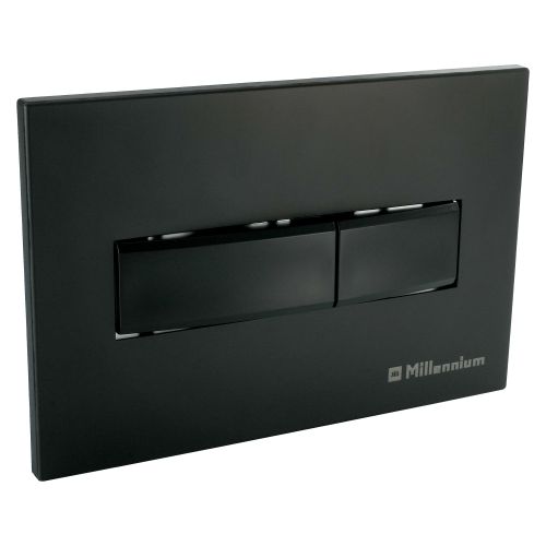Кнопка Millennium для инсталляции квадратная, чёрная, матовая