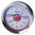Термоманометр горизонтальный  80 мм 1/2"- 16 бар (0-120C) Millennium