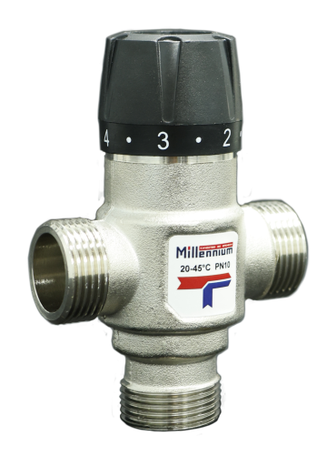 Термостатический смесительный клапан 3/4" ( 20°C - 45°C ) Millennium