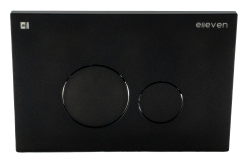 Кнопка для инсталляции круглая черная Elleven
