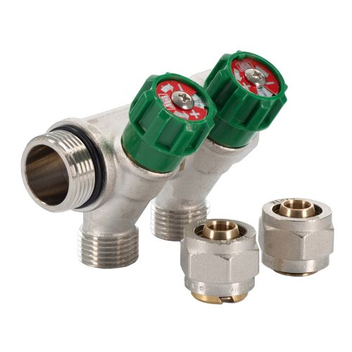 Регулируемый коллектор с цангами 1" х 16мм Millennium  2