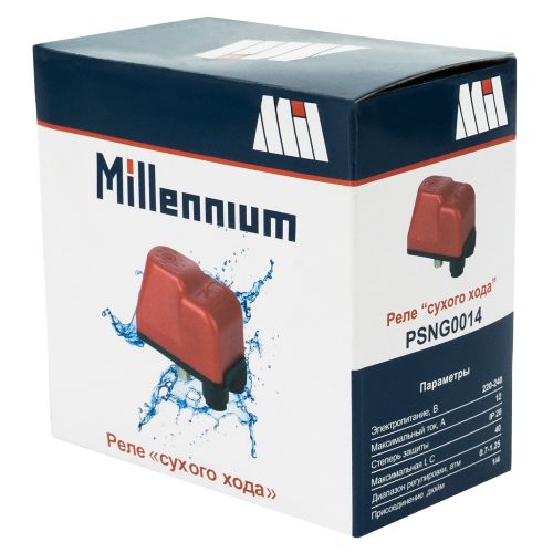 Реле сухого хода "Millennium" 1/4" c накидной гайкой для насосов